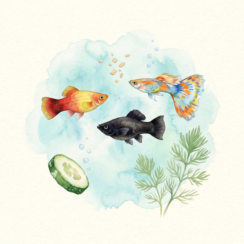 What Can Livebearers Eat? Guppy, Molly & Platy Diet Guide